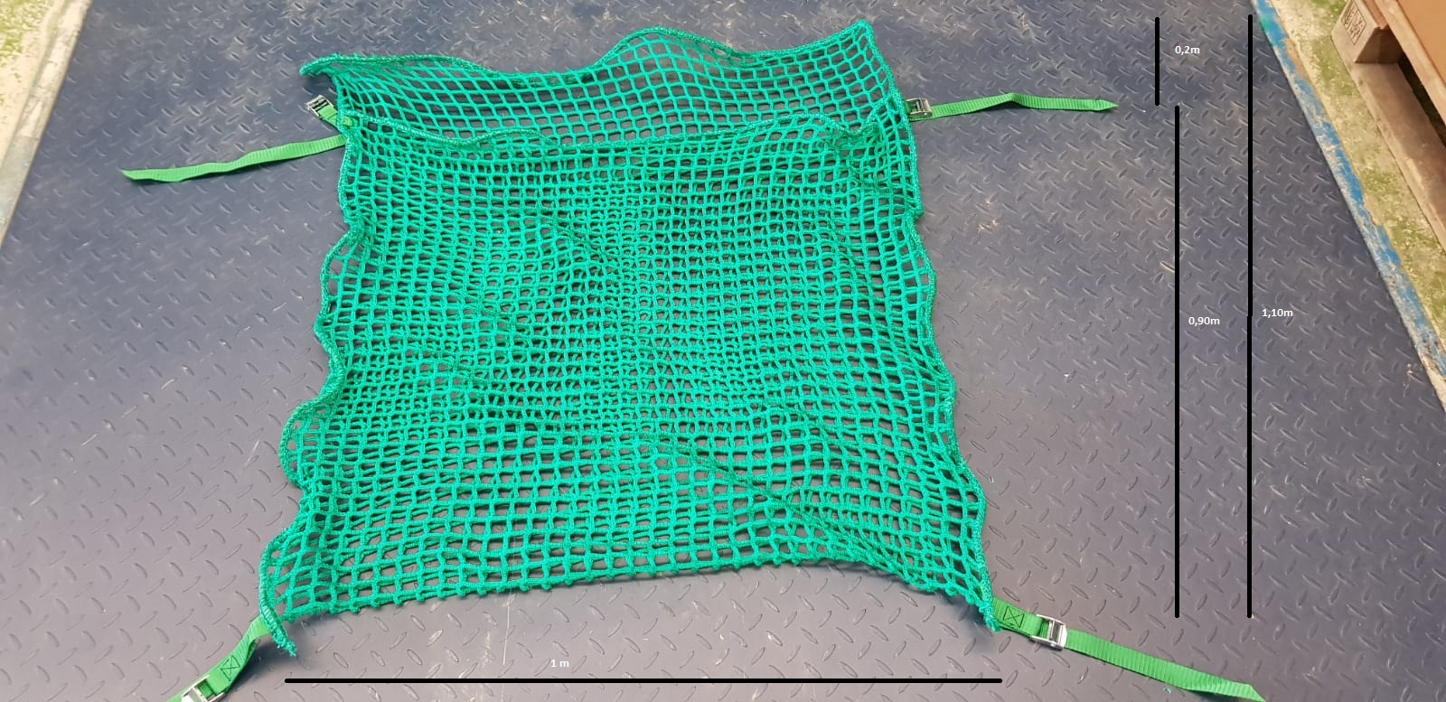 Heutasche mit Gurtschnellverschluss 1,00 × 0,90 m