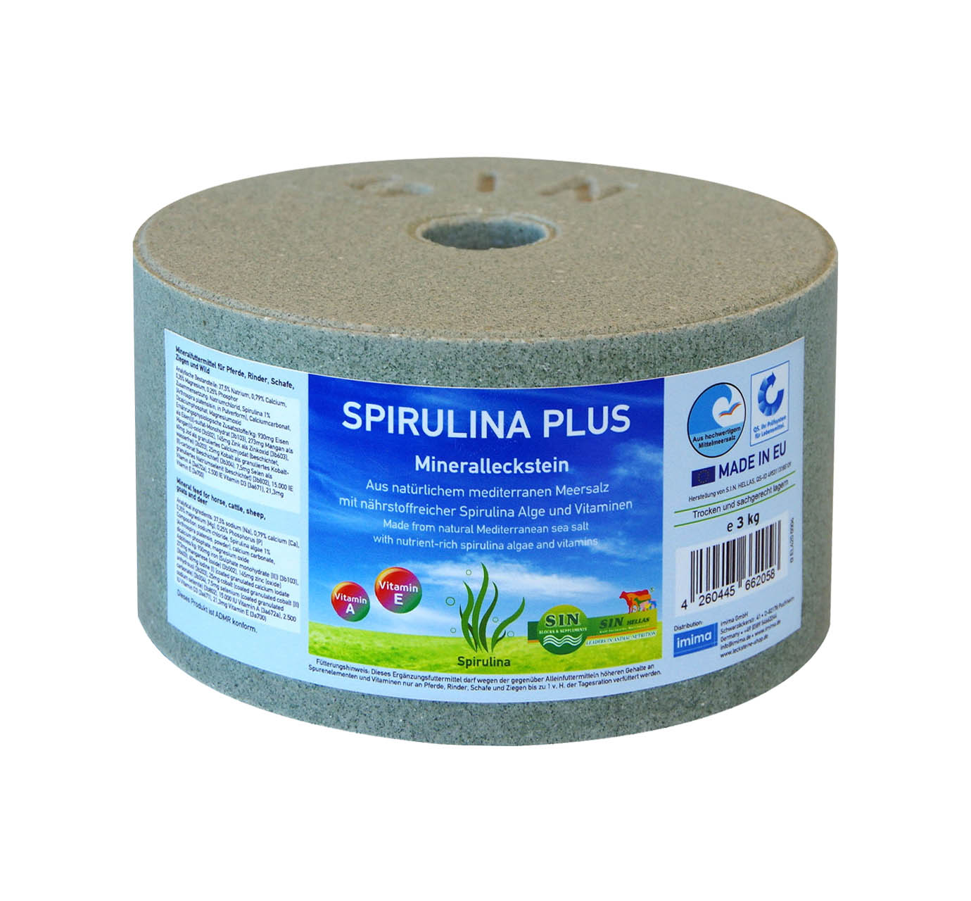 SPIRULINA PLUS Mineralleckstein, 3kg SPIRULINA PLUS Mineralleckstein, 3kg