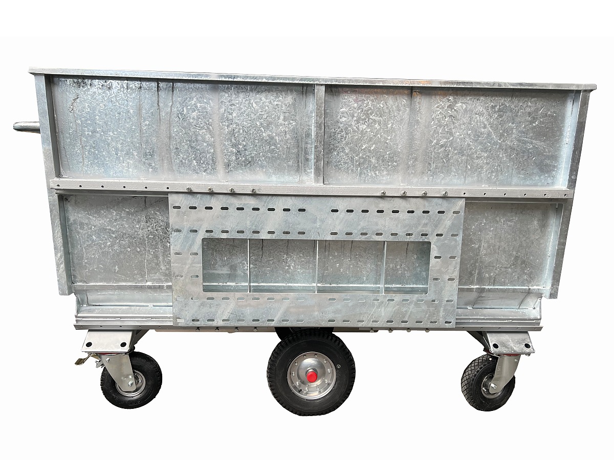 Growi® Großraumkuli 2,3 m³ Tiefe 1350 mm, mit Universal-Lochplatte