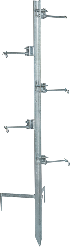 Compact-Montagepfahl, für bis zu 5 Haspeln, Zaunhöhe bis 1,30 m